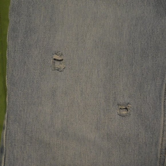 GOOD DISTRESS worn OLD NAVY faded frayed holes clean 16L - Picture 7 of 10